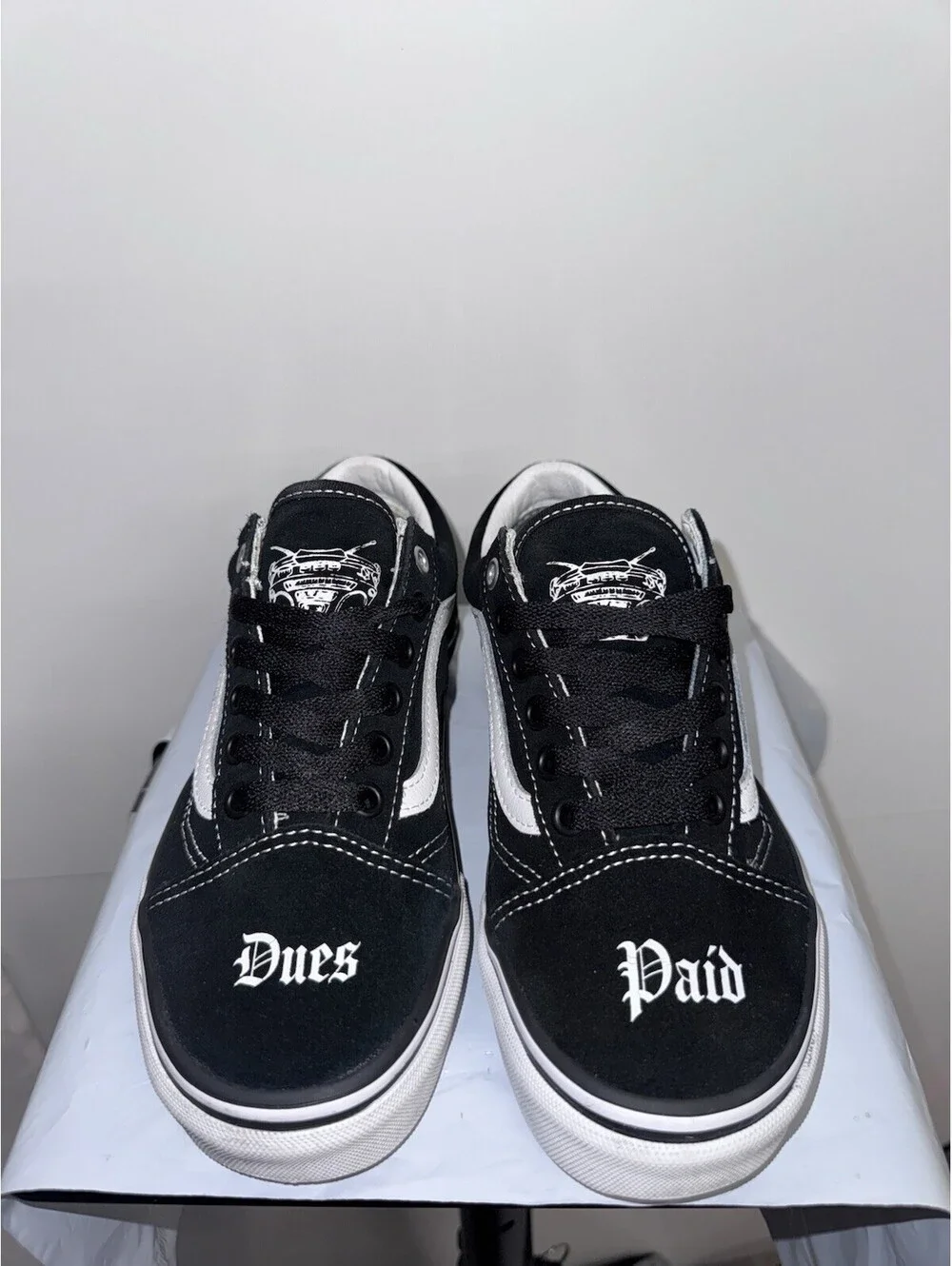 Vans x Travis Barker Mens Size 4.5 Womens 6 Black Dues Paid Skate Old Skool
